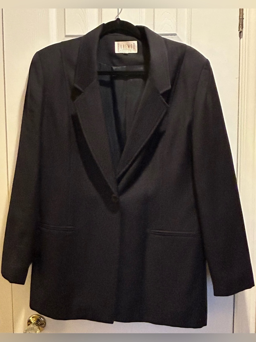 Vintage Women’s Braemar Jeremy Scott 100% wool Black  Blazer - size large